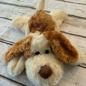 Aurora Dog Puppy Hand Puppet Plush 14 Inch Brown Tan Stuffed Animal Toy